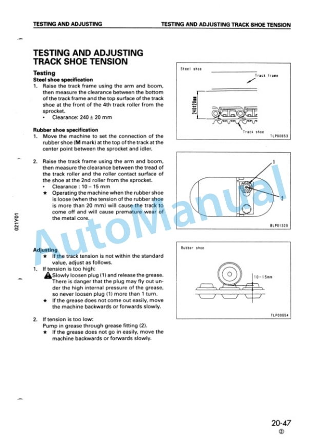 Komatsu PC128UU-1, PC128US-1 Hydraulic Excavator Shop Manual SEBM009805 3 Komatsu PC128UU-1, PC128US-1 Hydraulic Excavator Shop Manual SEBM009805 - Image 3
