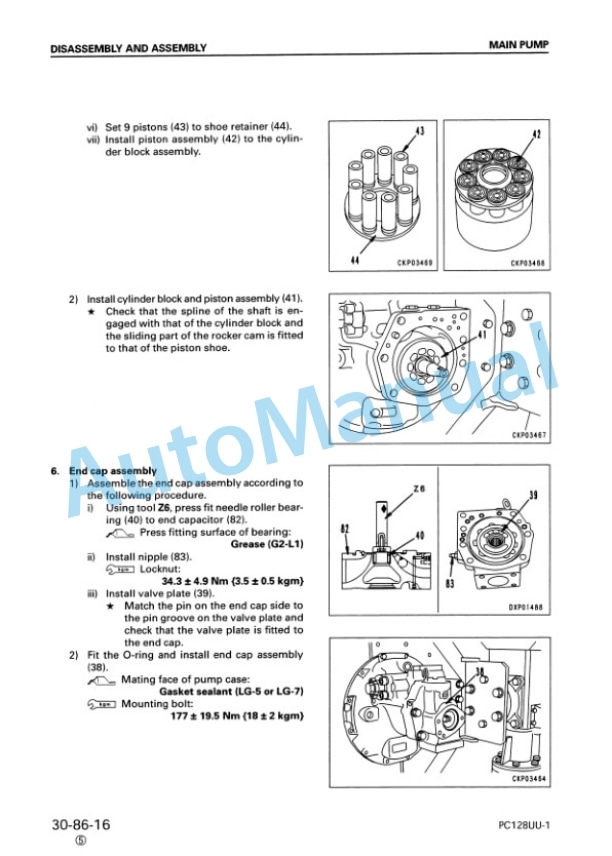 Komatsu PC128UU-1, PC128US-1 Hydraulic Excavator Shop Manual SEBM009805 5 Komatsu PC128UU-1, PC128US-1 Hydraulic Excavator Shop Manual SEBM009805 - Image 5