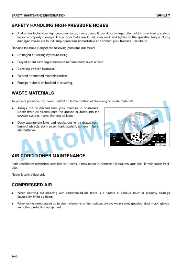 Komatsu PC128UU-2 Hydraulic Excavator Operation and Maintenance Manual SEAM035502T 2 Komatsu PC128UU-2 Hydraulic Excavator Operation and Maintenance Manual SEAM035502T - Image 2