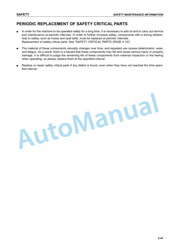 Komatsu PC128UU-2 Hydraulic Excavator Operation and Maintenance Manual SEAM035503T 2 Komatsu PC128UU-2 Hydraulic Excavator Operation and Maintenance Manual SEAM035503T - Image 2