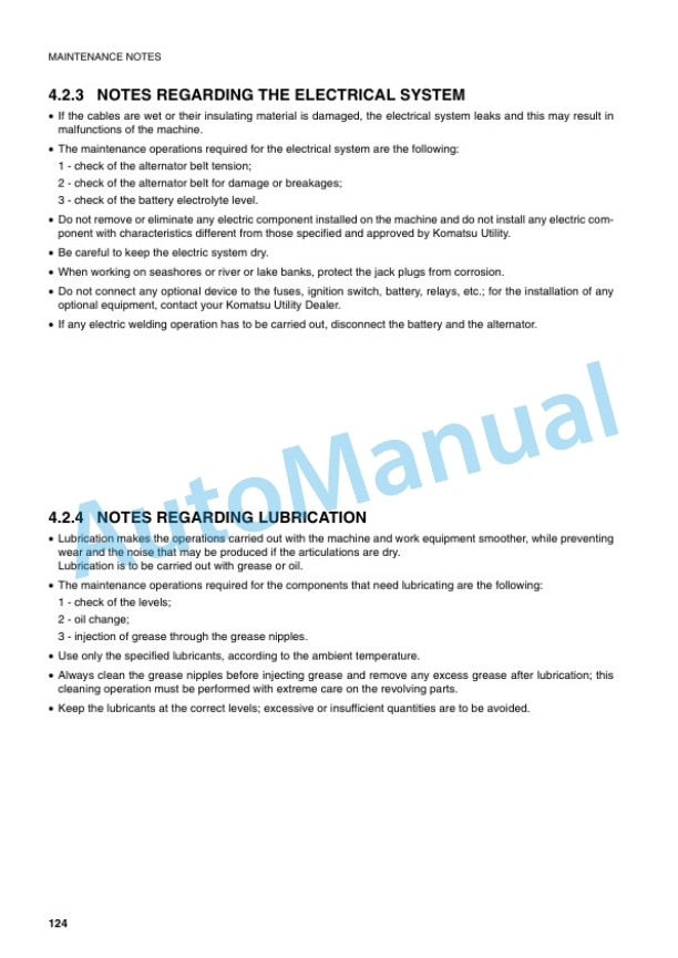 Komatsu PC12R-8, PC12R-8HS, PC15R-8, PC15R-8HS Hydraulic Excavator Operation and Maintenance Manual WEAM002703 4 Komatsu PC12R-8, PC12R-8HS, PC15R-8, PC15R-8HS Hydraulic Excavator Operation and Maintenance Manual WEAM002703 - Image 4