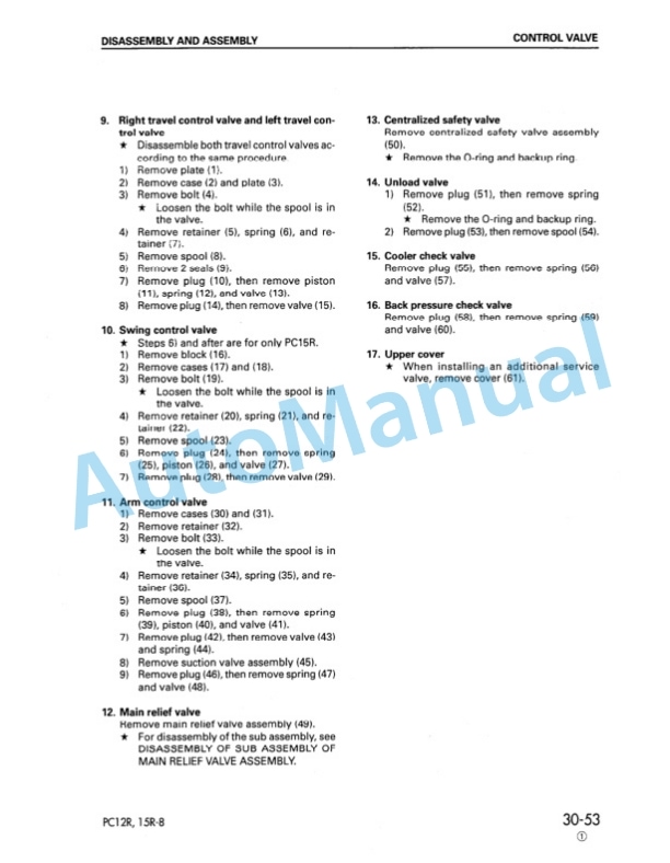 Komatsu PC12R-8, PC15R-8 Hydraulic Excavator Shop Manual SEBM013103 5 Komatsu PC12R-8, PC15R-8 Hydraulic Excavator Shop Manual SEBM013103 - Image 5