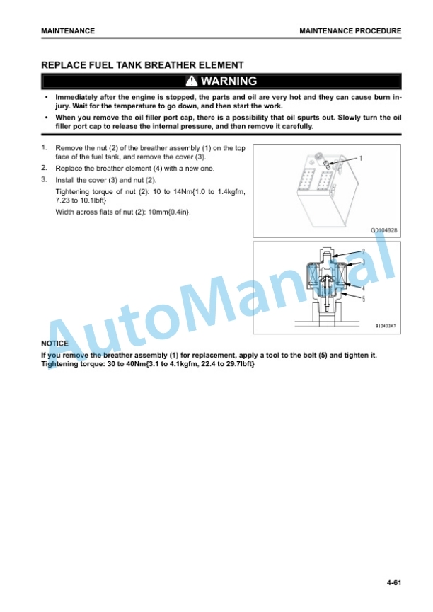 Komatsu PC130-10M0 Hydraulic Excavator Operation and Maintenance Manual PEN01495-07 5 Komatsu PC130-10M0 Hydraulic Excavator Operation and Maintenance Manual PEN01495-07 - Image 5