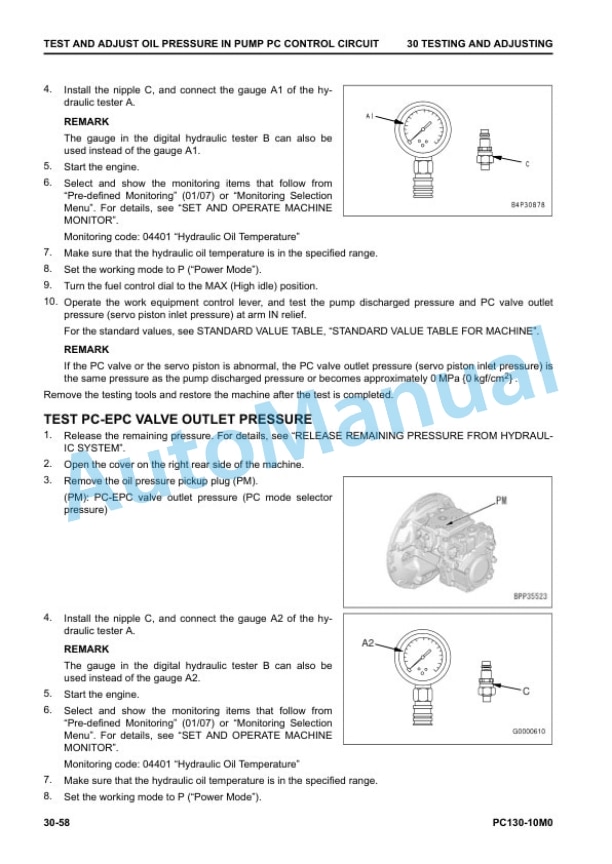 Komatsu PC130-10M0 Hydraulic Excavator Shop Manual SEN06852-07 2 Komatsu PC130-10M0 Hydraulic Excavator Shop Manual SEN06852-07 - Image 2
