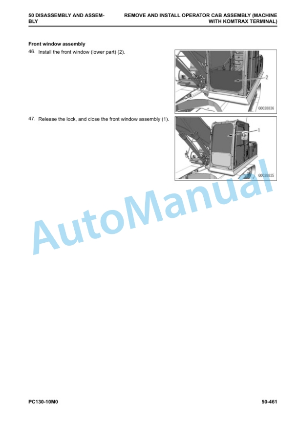 Komatsu PC130-10M0 Hydraulic Excavator Shop Manual SEN06852-07 5 Komatsu PC130-10M0 Hydraulic Excavator Shop Manual SEN06852-07 - Image 5