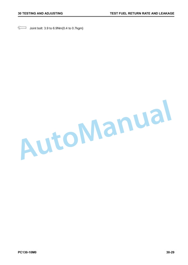 Komatsu PC130-10M0 Hydraulic Excavator Shop Manual SEN06852-C3 2 Komatsu PC130-10M0 Hydraulic Excavator Shop Manual SEN06852-C3 - Image 2
