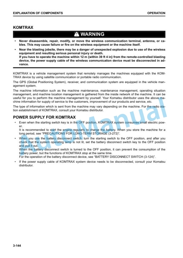 Komatsu PC130-11 Hydraulic Excavator Operation and Maintenance Manual TEN00931-00 3 Komatsu PC130-11 Hydraulic Excavator Operation and Maintenance Manual TEN00931-00 - Image 3