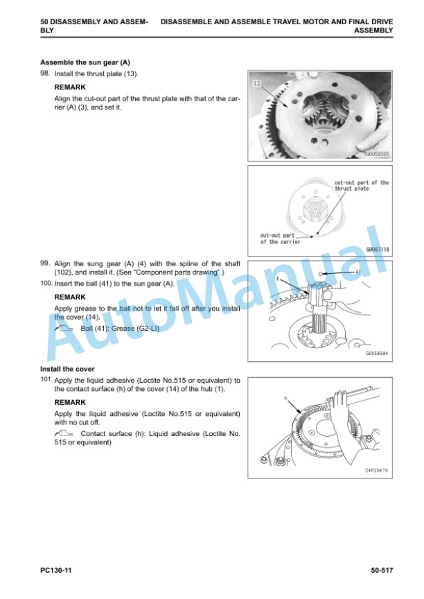 Komatsu PC130-11 Hydraulic Excavator Shop Manual SEN06804-04 5 Komatsu PC130-11 Hydraulic Excavator Shop Manual SEN06804-04 - Image 5