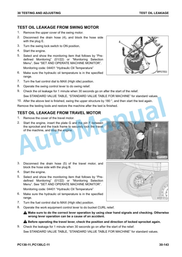 Komatsu PC130-11, PC130LC-11 Hydraulic Excavator Shop Manual SEN06947-00 2 Komatsu PC130-11, PC130LC-11 Hydraulic Excavator Shop Manual SEN06947-00 - Image 2