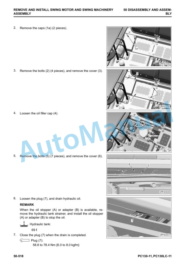 Komatsu PC130-11, PC130LC-11 Hydraulic Excavator Shop Manual SEN06947-00 5 Komatsu PC130-11, PC130LC-11 Hydraulic Excavator Shop Manual SEN06947-00 - Image 5