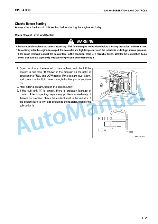 Komatsu PC130-7 Galeo Hydraulic Excavator Operation and Maintenance Manual TEN00019-01 3 Komatsu PC130-7 Galeo Hydraulic Excavator Operation and Maintenance Manual TEN00019-01 - Image 3