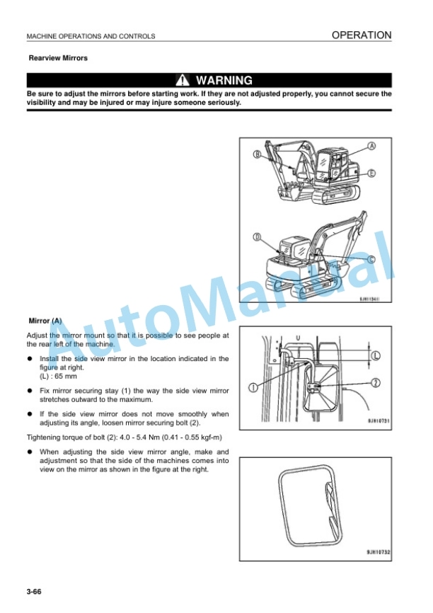 Komatsu PC130-7 Hydraulic Excavator Operation and Maintenance Manual UEAM003604 3 Komatsu PC130-7 Hydraulic Excavator Operation and Maintenance Manual UEAM003604 - Image 3