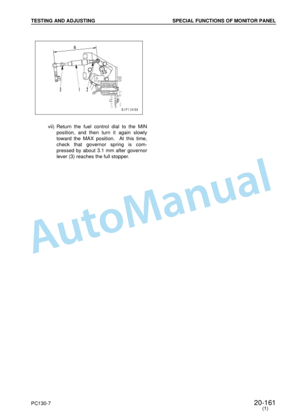 Komatsu PC130-7 Hydraulic Excavator Shop Manual SEBM036303 3 Komatsu PC130-7 Hydraulic Excavator Shop Manual SEBM036303 - Image 3