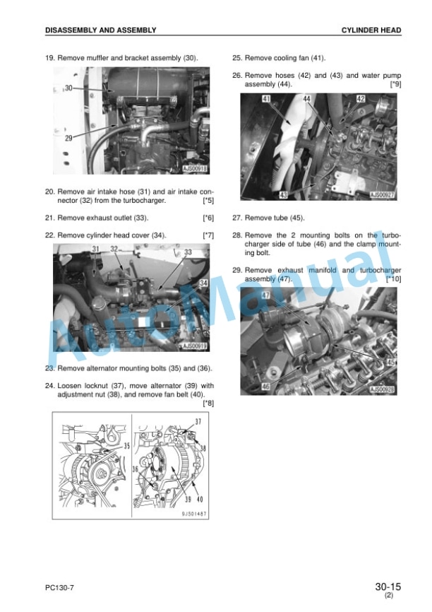 Komatsu PC130-7 Hydraulic Excavator Shop Manual SEBM036303 5 Komatsu PC130-7 Hydraulic Excavator Shop Manual SEBM036303 - Image 5