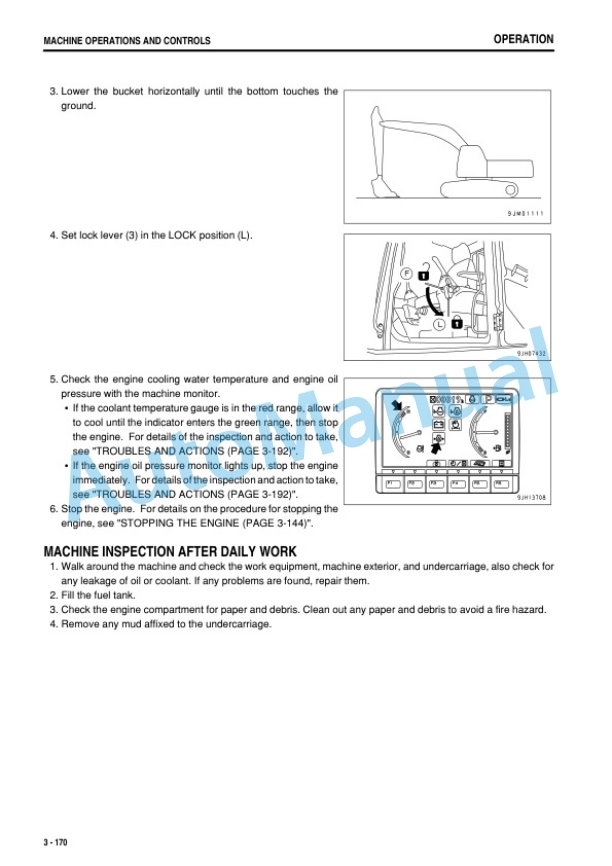 Komatsu PC130-8 Hydraulic Excavator Operation and Maintenance Manual PEN00268-06 4 Komatsu PC130-8 Hydraulic Excavator Operation and Maintenance Manual PEN00268-06 - Image 4