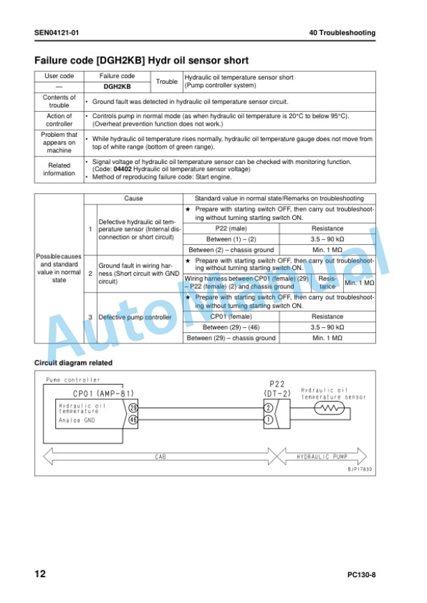 Komatsu PC130-8 Hydraulic Excavator Shop Manual SEN03763-10 4 Komatsu PC130-8 Hydraulic Excavator Shop Manual SEN03763-10 - Image 4