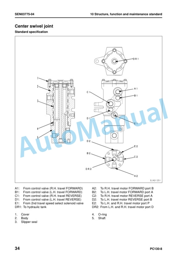 Komatsu PC130-8 Hydraulic Excavator Shop Manual SEN03763-12 2 Komatsu PC130-8 Hydraulic Excavator Shop Manual SEN03763-12 - Image 2