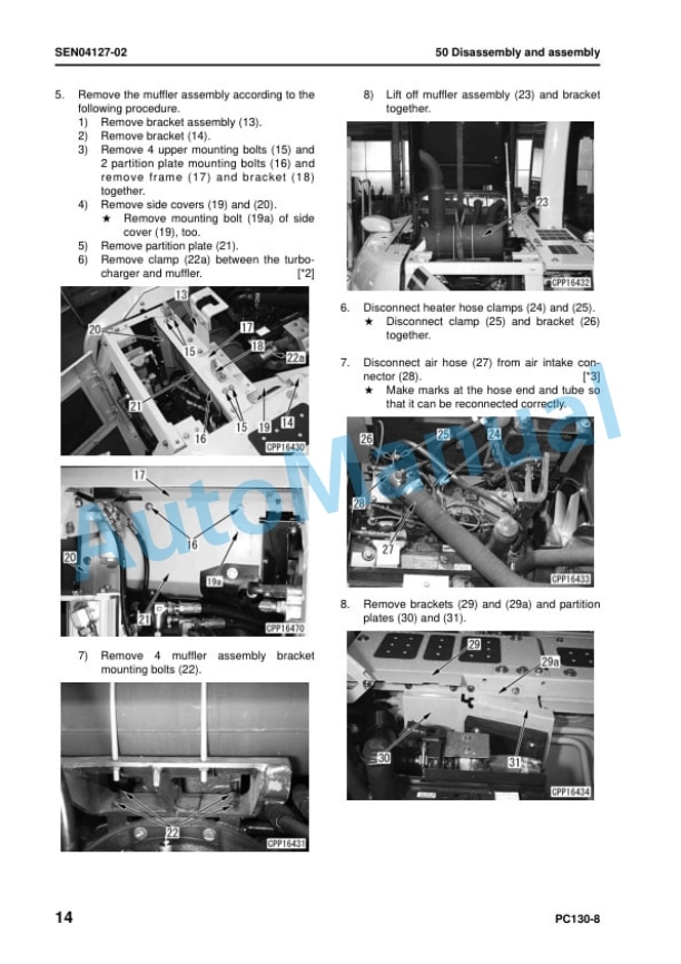 Komatsu PC130-8 Hydraulic Excavator Shop Manual SEN03763-12 5 Komatsu PC130-8 Hydraulic Excavator Shop Manual SEN03763-12 - Image 5