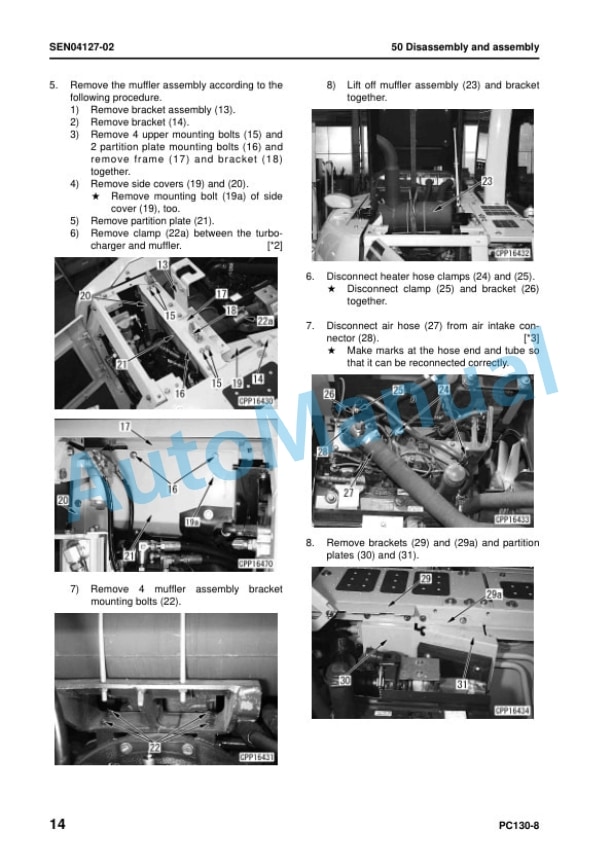 Komatsu PC130-8 Hydraulic Excavator Shop Manual SEN03763-13TH 5 Komatsu PC130-8 Hydraulic Excavator Shop Manual SEN03763-13TH - Image 5