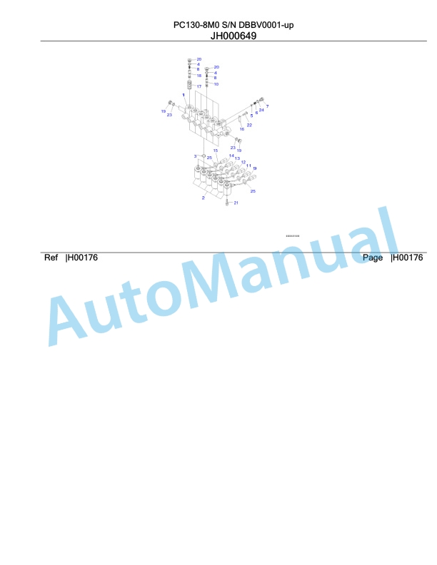 Komatsu PC130-8M0 Hydraulic Excavator Parts Manual DBBV0001-up 3 Komatsu PC130-8M0 Hydraulic Excavator Parts Manual DBBV0001-up-3