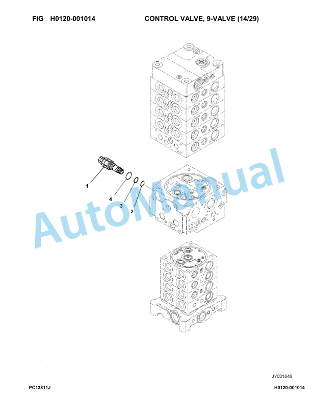 Komatsu PC138US-11 Hydraulic Excavator Parts Manual 55659-UP 2 Komatsu PC138US-11 Hydraulic Excavator Parts Manual 55659-UP-2