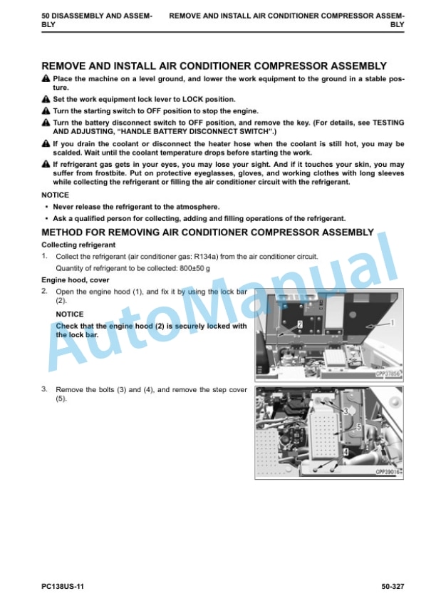 Komatsu PC138US-11 Hydraulic Excavator Shop Manual SEN06662-00 5 Komatsu PC138US-11 Hydraulic Excavator Shop Manual SEN06662-00 - Image 5