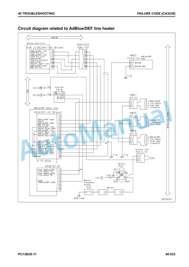 Komatsu PC138US-11 Hydraulic Excavator Shop Manual SEN06662-05 3 Komatsu PC138US-11 Hydraulic Excavator Shop Manual SEN06662-05 - Image 3