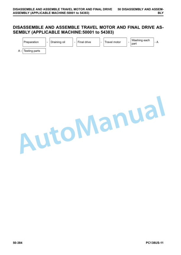 Komatsu PC138US-11 Hydraulic Excavator Shop Manual SEN06662-05 5 Komatsu PC138US-11 Hydraulic Excavator Shop Manual SEN06662-05 - Image 5