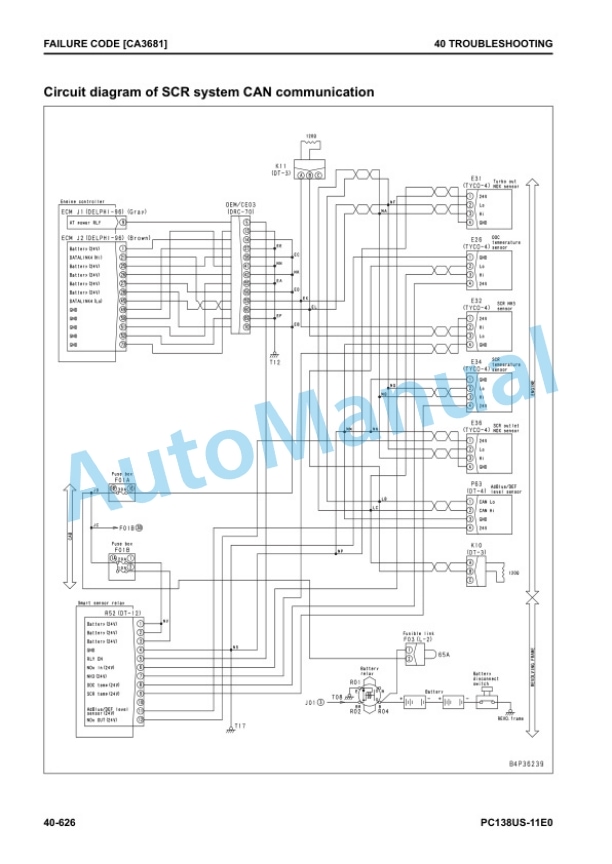 Komatsu PC138US-11E0 Hydraulic Excavator Shop Manual SEN06905-01 3 Komatsu PC138US-11E0 Hydraulic Excavator Shop Manual SEN06905-01 - Image 3