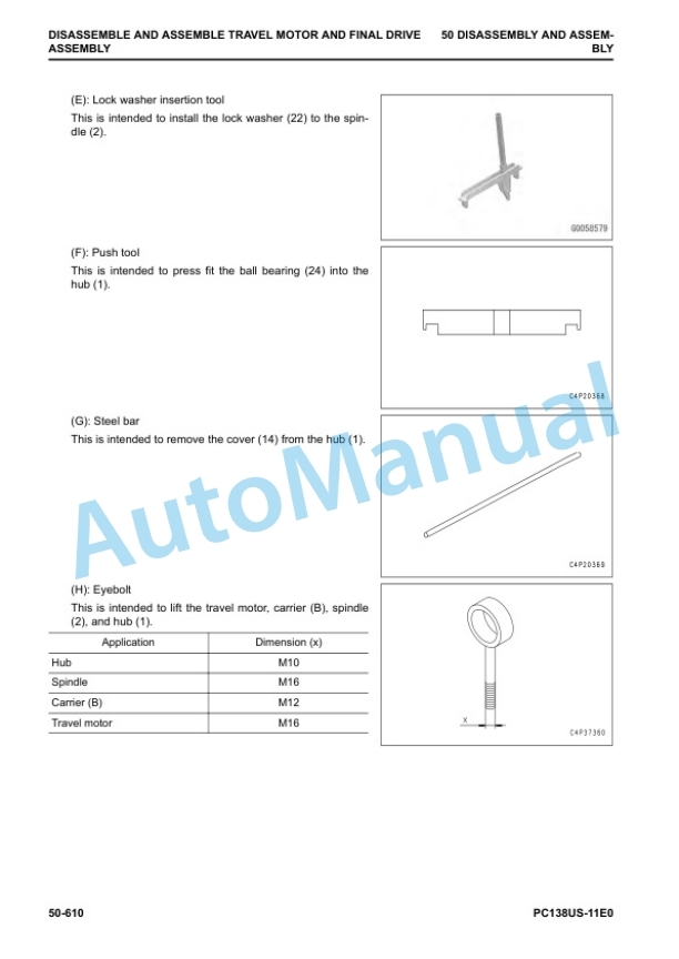 Komatsu PC138US-11E0 Hydraulic Excavator Shop Manual SEN06905-01 5 Komatsu PC138US-11E0 Hydraulic Excavator Shop Manual SEN06905-01 - Image 5