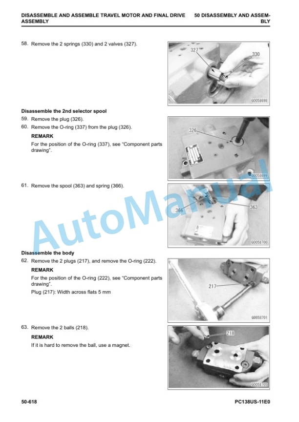 Komatsu PC138US-11E0 Hydraulic Excavator Shop Manual SEN06905-03 5 Komatsu PC138US-11E0 Hydraulic Excavator Shop Manual SEN06905-03 - Image 5