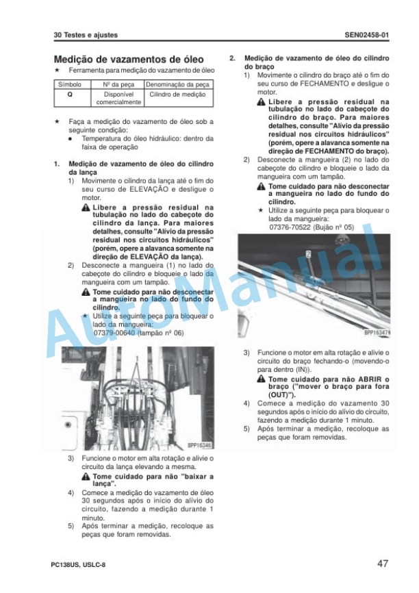 Komatsu PC138US-8, PC138USLC-8 Galeo Hydraulic Excavator Shop Manual KPBM196801 3 Komatsu PC138US-8, PC138USLC-8 Galeo Hydraulic Excavator Shop Manual KPBM196801 - Image 3