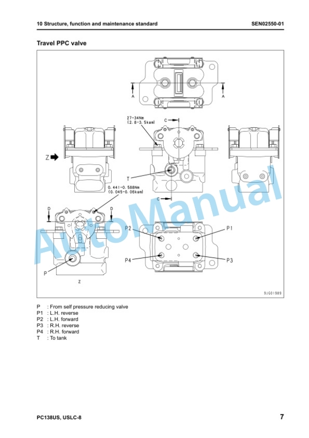 Komatsu PC138US-8, PC138USLC-8 Galeo Hydraulic Excavator Shop Manual SEN01968-02 2 Komatsu PC138US-8, PC138USLC-8 Galeo Hydraulic Excavator Shop Manual SEN01968-02 - Image 2
