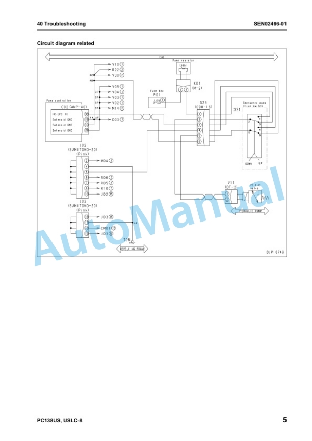 Komatsu PC138US-8, PC138USLC-8 Galeo Hydraulic Excavator Shop Manual SEN01968-18 4 Komatsu PC138US-8, PC138USLC-8 Galeo Hydraulic Excavator Shop Manual SEN01968-18 - Image 4