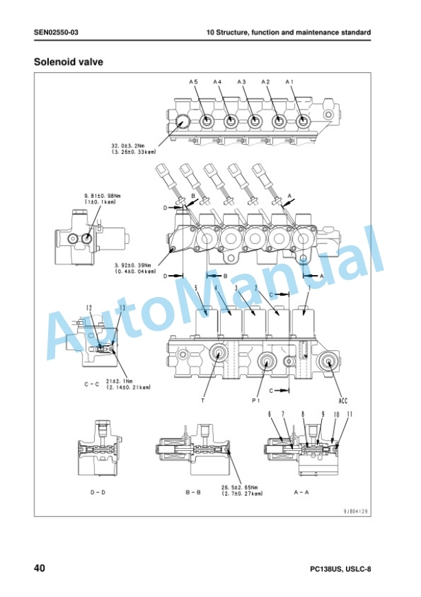 Komatsu PC138US-8, PC138USLC-8 Galeo Hydraulic Excavator Shop Manual SEN01968-19 2 Komatsu PC138US-8, PC138USLC-8 Galeo Hydraulic Excavator Shop Manual SEN01968-19 - Image 2