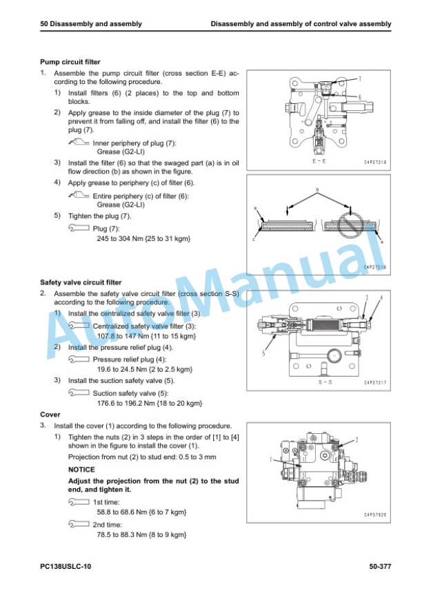 Komatsu PC138USLC-10 Hydraulic Excavator Shop Manual SEN06062-07 5 Komatsu PC138USLC-10 Hydraulic Excavator Shop Manual SEN06062-07 - Image 5