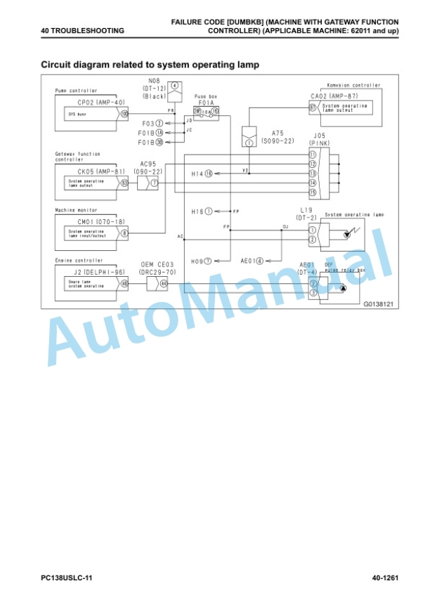 Komatsu PC138USLC-11 Hydraulic Excavator Shop Manual SEN06589-14 4 Komatsu PC138USLC-11 Hydraulic Excavator Shop Manual SEN06589-14 - Image 4