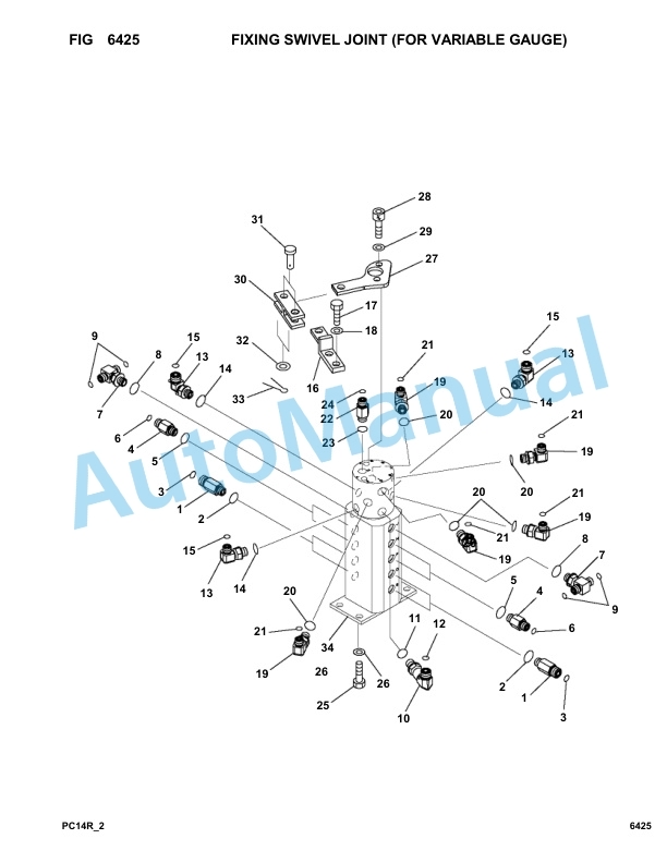 Komatsu PC14R-2 Hydraulic Excavator Parts Manual F0003-UP 3 Komatsu PC14R-2 Hydraulic Excavator Parts Manual F0003-UP-3