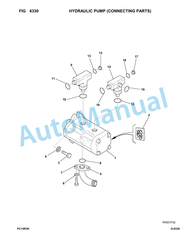 Komatsu PC14R-3 HS Hydraulic Excavator Parts Manual F50003-UP 4 Komatsu PC14R-3 HS Hydraulic Excavator Parts Manual F50003-UP-4