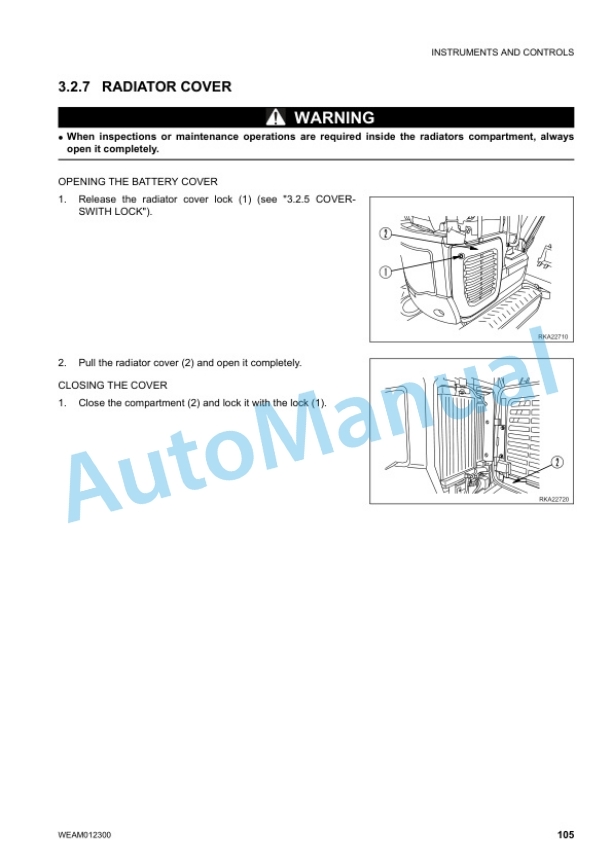 Komatsu PC14R-3, PC14R-3HS Hydraulic Excavator Operation and Maintenance Manual WEAM012300 3 Komatsu PC14R-3, PC14R-3HS Hydraulic Excavator Operation and Maintenance Manual WEAM012300 - Image 3