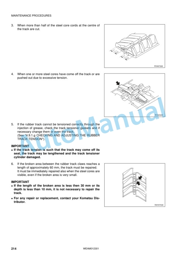 Komatsu PC14R-3, PC14R-3HS Hydraulic Excavator Operation and Maintenance Manual WEAM012301 5 Komatsu PC14R-3, PC14R-3HS Hydraulic Excavator Operation and Maintenance Manual WEAM012301 - Image 5