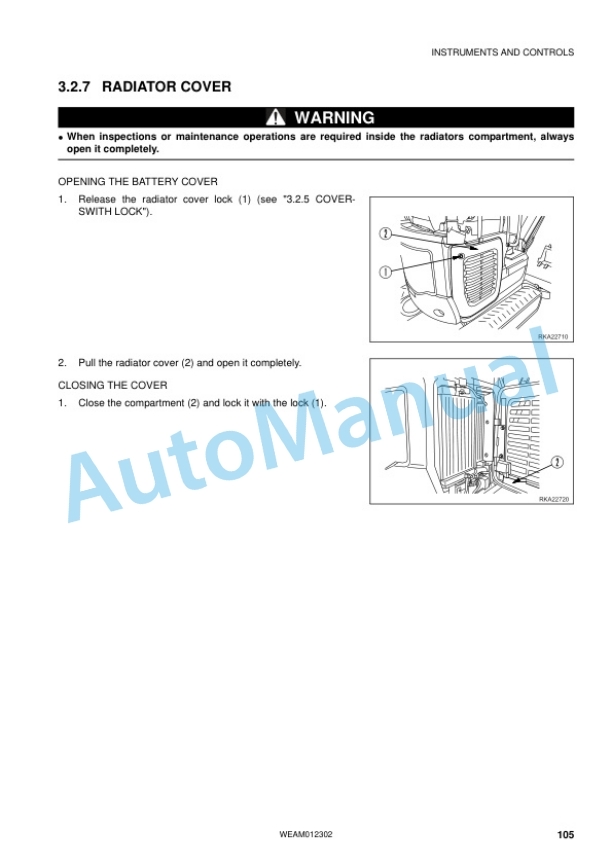 Komatsu PC14R-3, PC14R-3HS Hydraulic Excavator Operation and Maintenance Manual WEAM012302 3 Komatsu PC14R-3, PC14R-3HS Hydraulic Excavator Operation and Maintenance Manual WEAM012302 - Image 3