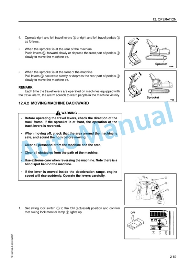 Komatsu PC150-6K, PC150LC-6K Hydraulic Excavator Operation and Maintenance Manual UEAD000401 3 Komatsu PC150-6K, PC150LC-6K Hydraulic Excavator Operation and Maintenance Manual UEAD000401 - Image 3