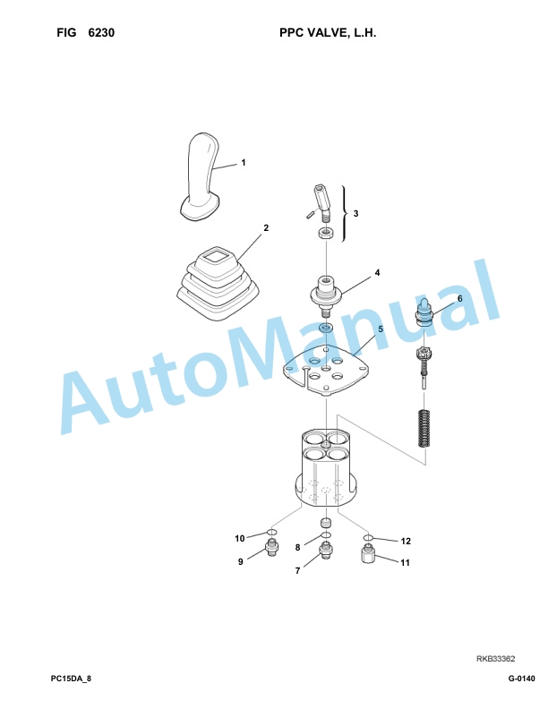 Komatsu PC15R-8 Deluxe Hydraulic Excavator Parts Manual F22426-Up 4 Komatsu PC15R-8 Deluxe Hydraulic Excavator Parts Manual F22426-Up-4