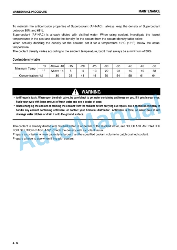 Komatsu PC160LC-7 Hydraulic Excavator Operation and Maintenance Manual PEN00427-00 4 Komatsu PC160LC-7 Hydraulic Excavator Operation and Maintenance Manual PEN00427-00 - Image 4