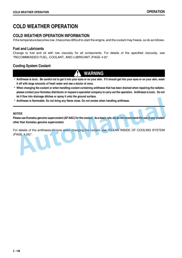 Komatsu PC160LC-7E0 Hydraulic Excavator Shop Manual TEN00175-06 4 Komatsu PC160LC-7E0 Hydraulic Excavator Shop Manual TEN00175-06 - Image 4