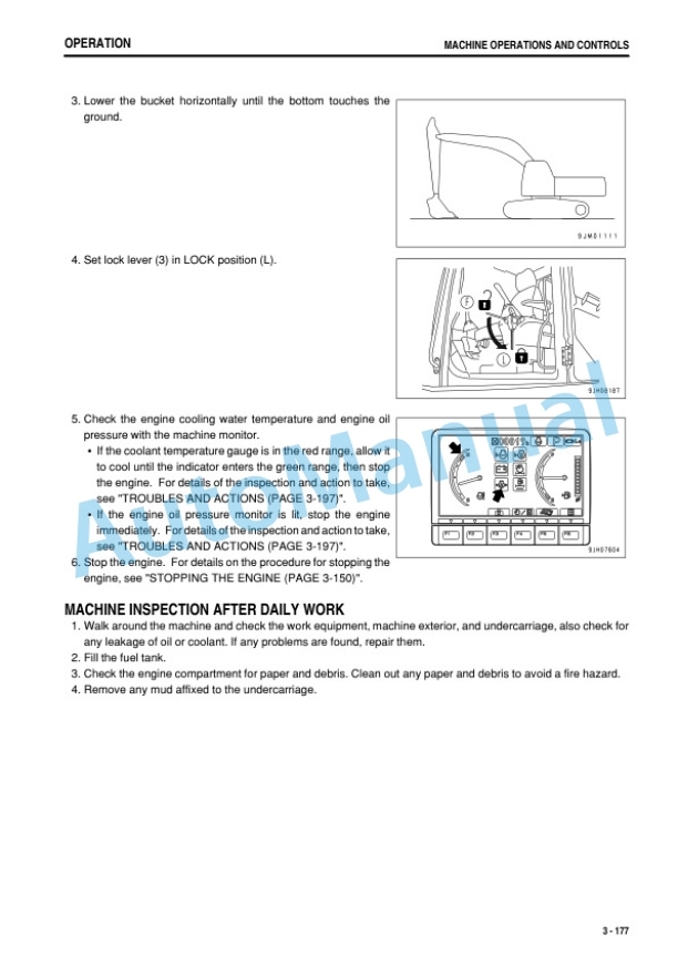 Komatsu PC160LC-8 Hydraulic Excavator Operation and Maintenance Manual PEN00505-05 4 Komatsu PC160LC-8 Hydraulic Excavator Operation and Maintenance Manual PEN00505-05 - Image 4
