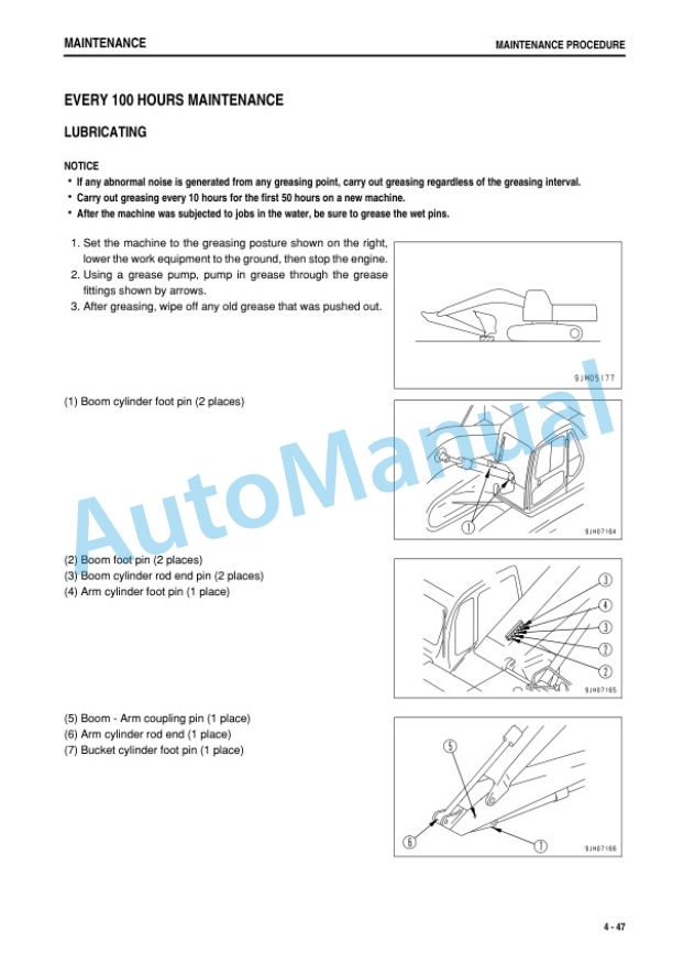 Komatsu PC160LC-8 Hydraulic Excavator Operation and Maintenance Manual TEN00309-03 5 Komatsu PC160LC-8 Hydraulic Excavator Operation and Maintenance Manual TEN00309-03 - Image 5
