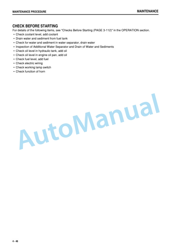 Komatsu PC160LC-8 Hydraulic Excavator Operation and Maintenance Manual TEN00473-02 5 Komatsu PC160LC-8 Hydraulic Excavator Operation and Maintenance Manual TEN00473-02 - Image 5
