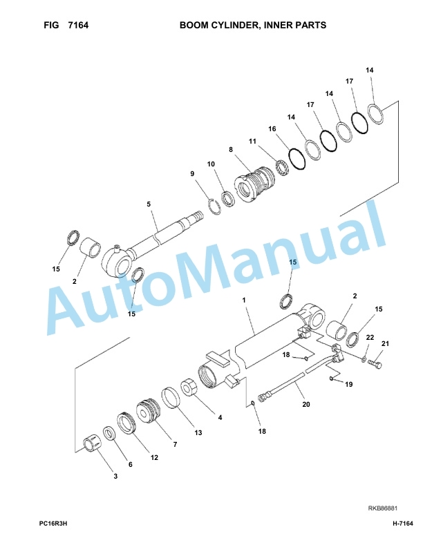 Komatsu PC16R-3 HS Hydraulic Excavator Parts Manual F70003-UP 5 Komatsu PC16R-3 HS Hydraulic Excavator Parts Manual F70003-UP-5